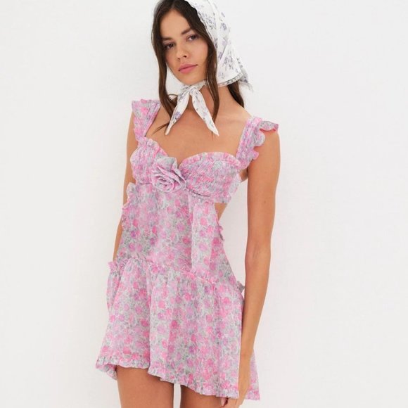 For Love And Lemons Dresses & Skirts - FOR LOVE & LEMONS X Victoria Secret Harley Mini Dress (size XS, S & M) NWT